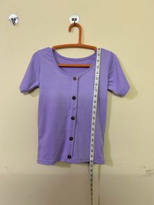 Purple Fitted Top