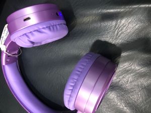 Cute Purple Bluetooth Headphones