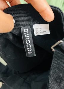 Black Denim Button-Up Dress