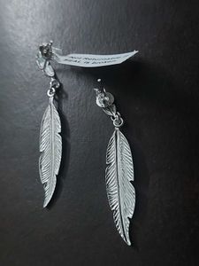 925 silver Leafy affair long earrings