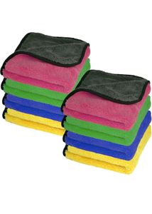 Double Sided Microfiber Cloth 500 GSM Pack Of 8