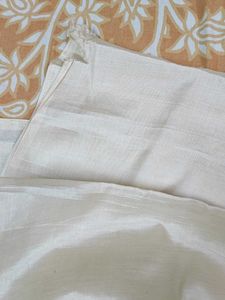 New Bengali Silk Saree in Beige Cream