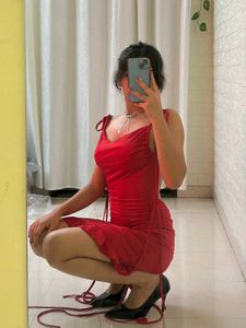 Red Backless Mini Dress