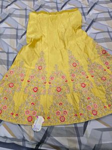 Yellow Embroidered Lehenga Choli