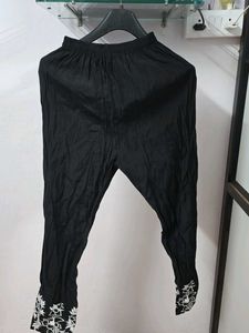 Embroidered Black Pant