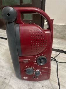 Vintage Emergency Light with FM, Siren &amp; Clock