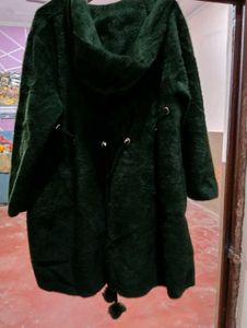 Woolen stretchable coat for women