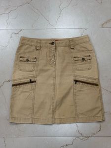 Khaki Mini Skirt