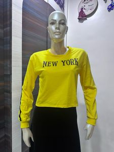 Yellow 'New York' Tee