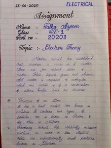 Handwritten Writing Works Done For Class /Project/Assignment,,,,