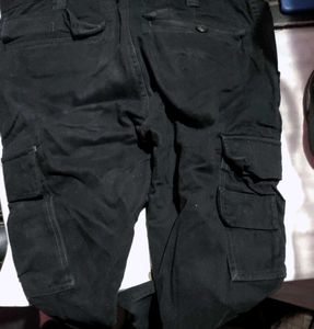Black Premium Cargo Pant  Heavy Quality