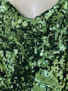 Green Sequin Tank Top