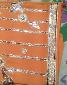 UnStich Suit With Dupatta.