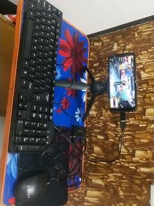 Keyboard, Mouse, and Mousepad Set
