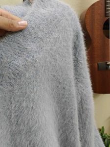 Fluffy Blue Pullover