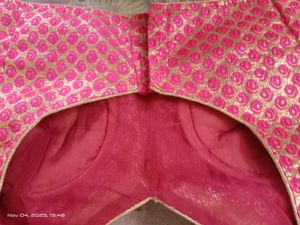 Pink Brocade Blouse