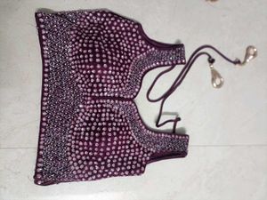 wine Elegant Lehenga Choli