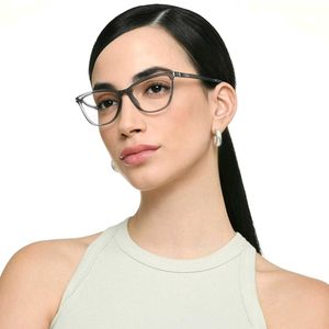Lenskart Transparent Blue FullRim Cat Eye