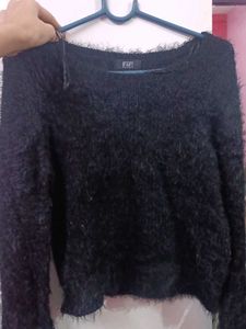 Cozy Black Knit Sweater