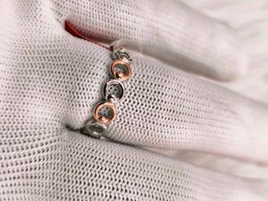 Two-Tone Circle Link Ring