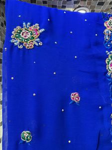 Navy Blue Saree