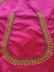 Pink Embroidered Fabric