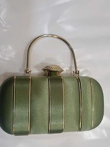 Olive Green Evening Clutch