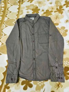 Casual Chocolate Brown Shirt