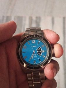 Timex Orignal Mens Indigo Perpetual Calendar Watch
