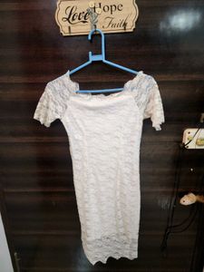 White Lace Mini Dress
