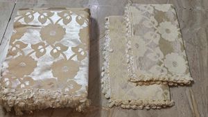 Patterned Fabric Double Bed Bedsheet