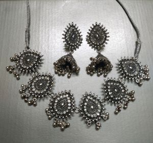Oxidised jewellery set
