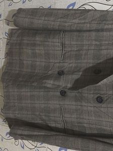 Stylish Plaid Blazer