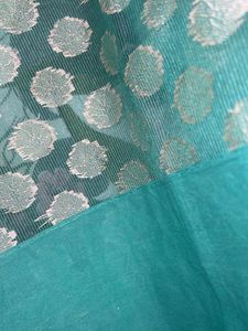 woven design Green Saree