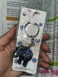 Evil Eye 🧿 Elephant Keychain 👁️ 🐘