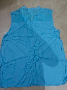 4 Top Combo Offer Cute Blue Sleeveless