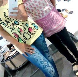 Skinny Skull Print Jegging