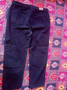 Women Black Jeans Cargo