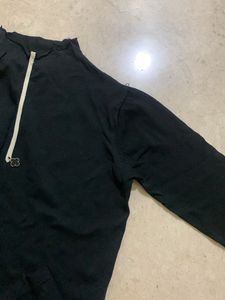 Black Turtle Neck Crop Top