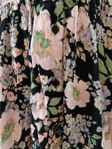 Turkish Brand Black Floral Dress