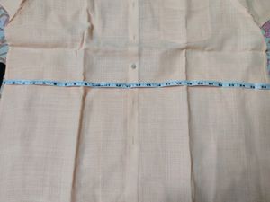 Cotton Linen Half Sleeves Shirt For Men (Xxl)