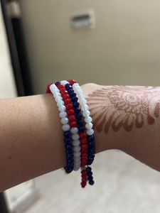 3 Layer Different Colour Bracelet In Crystal