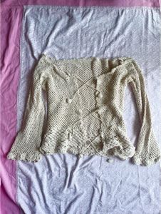 Pinteresty Crochet Lace-Up Top