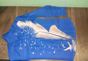 Blue Printed Shirt