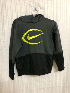 Nike Gray Black Hoodie Pullover Dri-fit Sweatshirt