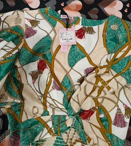 Patterned Crop Top