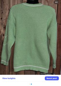 Green Skull Sweater