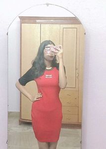 Red Bodycon Mini Dress