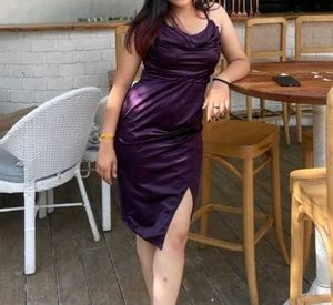 Royal purple dress