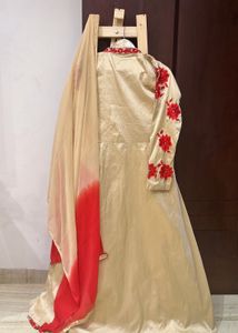 Elegant Red Floral Suit Set